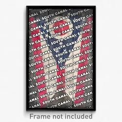 South Canal Ohio Poster (OH City Souvenir 11x17 Town Print)