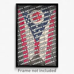 Ansonia Ohio Poster (OH City Souvenir 11x17 Town Print)
