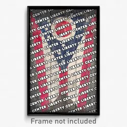 Liberty Center Ohio Poster (OH City Souvenir 11x17 Town Print)