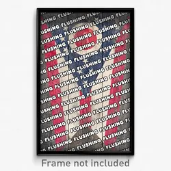 Flushing Ohio Poster (OH City Souvenir 11x17 Town Print)