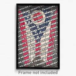 Twinsburg Heights Ohio Poster (OH City Souvenir 11x17 Town Print)