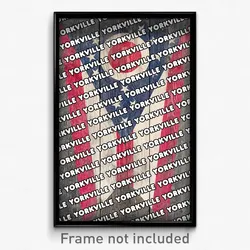 Yorkville Ohio Poster (OH City Souvenir 11x17 Town Print)