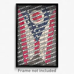 Williamsport Ohio Poster (OH City Souvenir 11x17 Town Print)