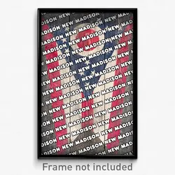 New Madison Ohio Poster (OH City Souvenir 11x17 Town Print)