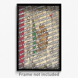 Cathedral City California Poster (CA City Souvenir 11x17 Town Print)