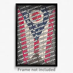 Guilford Lake Ohio Poster (OH City Souvenir 11x17 Town Print)