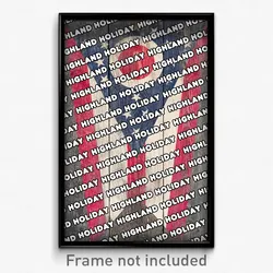 Highland Holiday Ohio Poster (OH City Souvenir 11x17 Town Print)