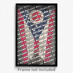 Rutland Ohio Poster (OH City Souvenir 11x17 Town Print)