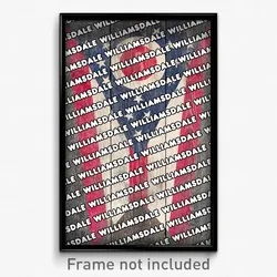 Williamsdale Ohio Poster (OH City Souvenir 11x17 Town Print)