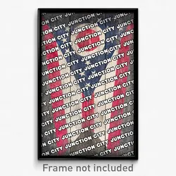 Junction City Ohio Poster (OH City Souvenir 11x17 Town Print)