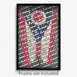 Albany Ohio Poster (OH City Souvenir 11x17 Town Print)