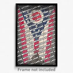 Meyers Lake Ohio Poster (OH City Souvenir 11x17 Town Print)