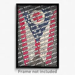 Wayne Lakes Ohio Poster (OH City Souvenir 11x17 Town Print)