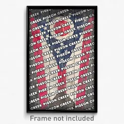 Pigeon Creek Ohio Poster (OH City Souvenir 11x17 Town Print)