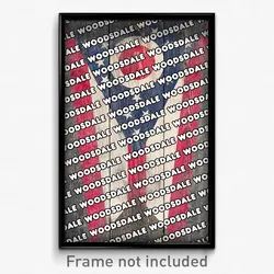 Woodsdale Ohio Poster (OH City Souvenir 11x17 Town Print)