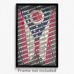 Owensville Ohio Poster (OH City Souvenir 11x17 Town Print)