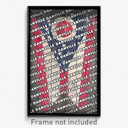Danville Ohio Poster (OH City Souvenir 11x17 Town Print)