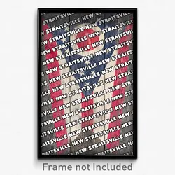 New Straitsville Ohio Poster (OH City Souvenir 11x17 Town Print)
