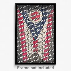 Bass Lake Ohio Poster (OH City Souvenir 11x17 Town Print)