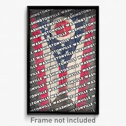Washingtonville Ohio Poster (OH City Souvenir 11x17 Town Print)
