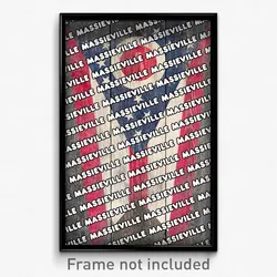 Massieville Ohio Poster (OH City Souvenir 11x17 Town Print)