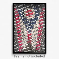Russellville Ohio Poster (OH City Souvenir 11x17 Town Print)