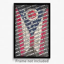 Clarktown Ohio Poster (OH City Souvenir 11x17 Town Print)