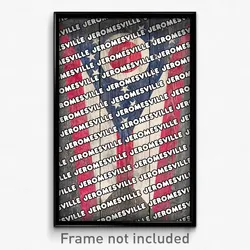 Jeromesville Ohio Poster (OH City Souvenir 11x17 Town Print)