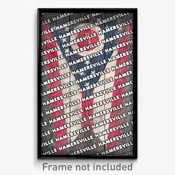 Hamersville Ohio Poster (OH City Souvenir 11x17 Town Print)