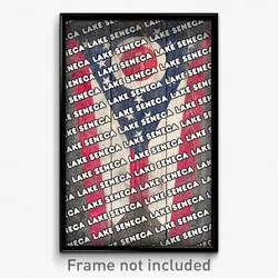 Lake Seneca Ohio Poster (OH City Souvenir 11x17 Town Print)