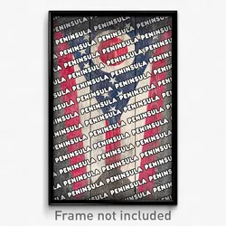 Peninsula Ohio Poster (OH City Souvenir 11x17 Town Print)