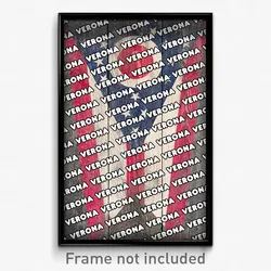 Verona Ohio Poster (OH City Souvenir 11x17 Town Print)