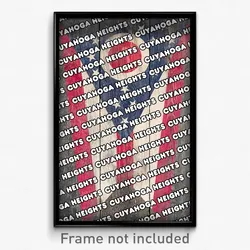 Cuyahoga Heights Ohio Poster (OH City Souvenir 11x17 Town Print)