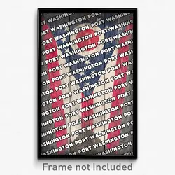 Port Washington Ohio Poster (OH City Souvenir 11x17 Town Print)