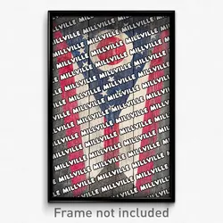 Millville Ohio Poster (OH City Souvenir 11x17 Town Print)
