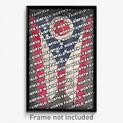 North Fairfield Ohio Poster (OH City Souvenir 11x17 Town Print)