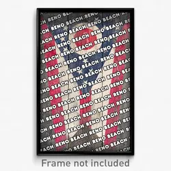 Reno Beach Ohio Poster (OH City Souvenir 11x17 Town Print)