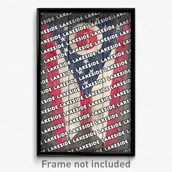 Lakeside Ohio Poster (OH City Souvenir 11x17 Town Print)