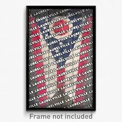 Laurelville Ohio Poster (OH City Souvenir 11x17 Town Print)