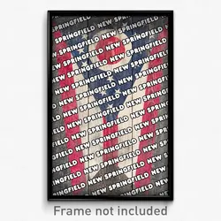 New Springfield Ohio Poster (OH City Souvenir 11x17 Town Print)