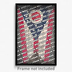 West Logan Ohio Poster (OH City Souvenir 11x17 Town Print)