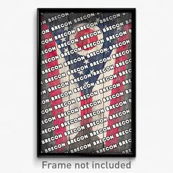 Brecon Ohio Poster (OH City Souvenir 11x17 Town Print)