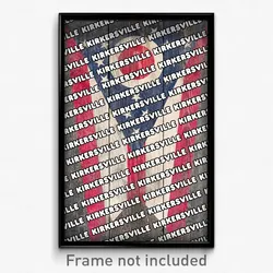 Kirkersville Ohio Poster (OH City Souvenir 11x17 Town Print)