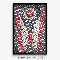 Madison Place Ohio Poster (OH City Souvenir 11x17 Town Print)