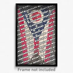Mount Blanchard Ohio Poster (OH City Souvenir 11x17 Town Print)