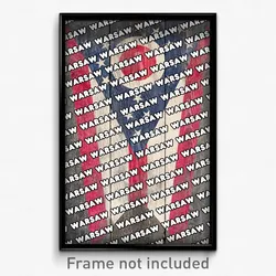 Warsaw Ohio Poster (OH City Souvenir 11x17 Town Print)