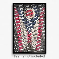 Lloydsville Ohio Poster (OH City Souvenir 11x17 Town Print)