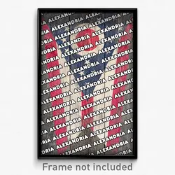 Alexandria Ohio Poster (OH City Souvenir 11x17 Town Print)