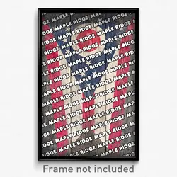 Maple Ridge Ohio Poster (OH City Souvenir 11x17 Town Print)