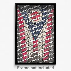 Benton Ridge Ohio Poster (OH City Souvenir 11x17 Town Print)